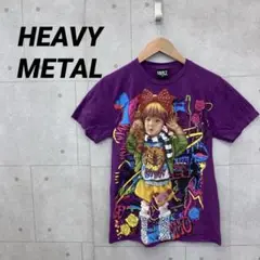 HEAVY METAL Tシャツ プリント メンズ M 紫
