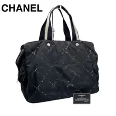 CHANEL 旧トラベルライントラベルバック ボストンバッグ ブラッグ 大容量