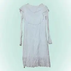 ルエム Loueme コットンレース フリル ワンピース