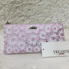 未使用 VREASON ヴレアゾン 花柄 L字ファスナー 長財布