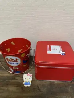 【ハローキティ】空缶&ペン立て（おまけ付き）