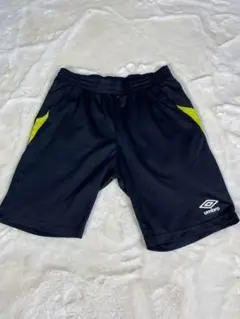 アンブロ スポーツ サッカー ウェア 黒色 黄色ライン【M】練習用