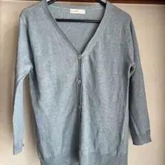 Cloth & Cross リネンカーディガン　キャメル　美品　ハグオーワー Cloth & Cross リネンカーディガンキャメル美品ハグオーワー