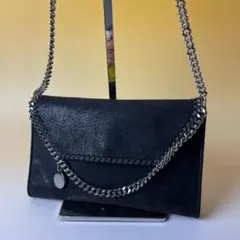ステラマッカートニー 美品 黒 ファラベラ チェーンバッグ