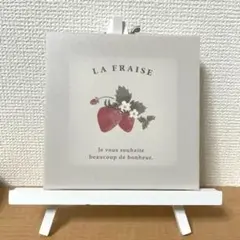 いちご 木製アートパネル