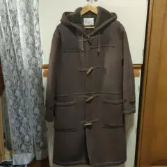 【美品】PAPAS パパス　ノーカラー　メルトンウールジャケット　コート　クルミ JAPAN LIMITED