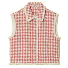 forever21 千鳥柄ツイードベスト