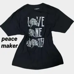 peace maker プリントT シャツ y2k グランジ ロック フェス