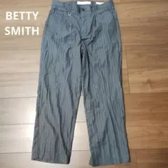 古着 bettysmith ストライプ ワイドパンツ グレー ベティスミス