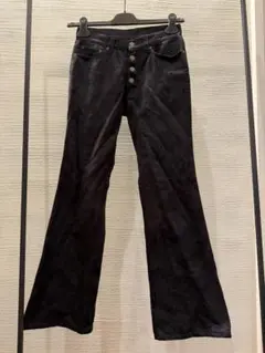 00s tornado mart coated flare pants y2k