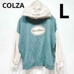 【極美品】COLZA(コルザ)サイズ:L パーカー　グリーン系