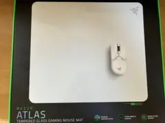 Razer Atlas ホワイト ゲーミングガラスマウスパッド