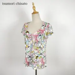 tsumori chisato デザイン ワッシャー ストレッチ ブラウス