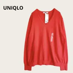 【新品未使用】UNIQLO ニット セーター XLサイズ Vネック 洗える