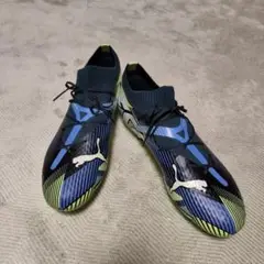 Puma サッカーシューズ ハイカット ネイビー/イエロー