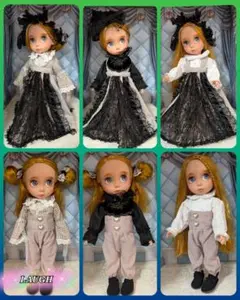 人形洋服　アニメータードールサイズ　ハンドメイド　アウトフィット6点セット