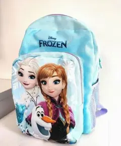 アナと雪の女王　Frozen エルサとアナ リュックサック　女の子 水色