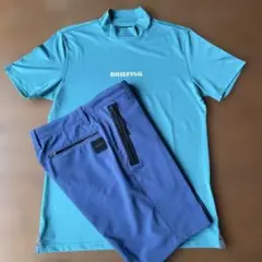 BRIEFING モックネックシャツ ショートパンツセット