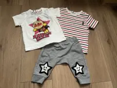 Tシャツ2枚、パンツセット　80cm
