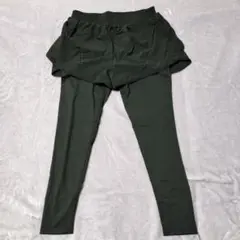 【特価】レイヤードデザイン ブラックボトムス Lサイズ ショートパンツレギンス付