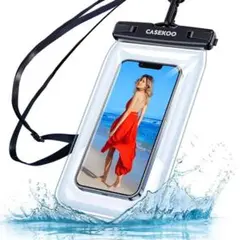 スマホ 防水ケース IPX8認定 完全防水 水に浮く クリア 顔認証 お風呂