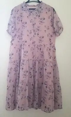 セレクトショップ　花柄 シフォンー ワンピース