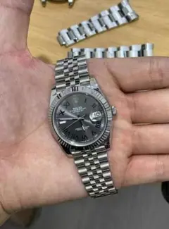 ロレックス デイトジャスト グレー