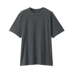 無印良品　紳士　天竺編みクルーネック半袖Ｔシャツ　ダークグレー　Mサイズ　新品