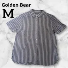 Golden Bear 半袖ストライプシャツ M