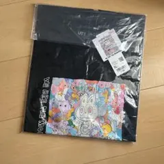 ラブブ ユニクロ　黒　ブラック　コラボTシャツ XLサイズ 新品　UNIQLO