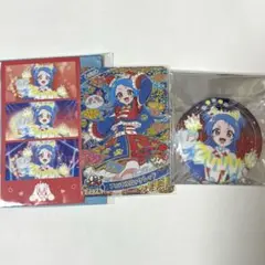 ひみつのアイプリ　マルイ　缶バッジ　ビビ　アニマルロックレッド　3点セット
