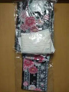 ワンピース　浴衣　2WAY 着付け簡単　3点セット　ワンピース浴衣　兵児帯