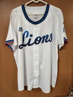 埼玉西武ライオンズ　Majestic Lions ユニフォーム ホワイト　応援