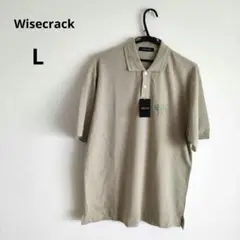 【新品】wisecrack ポロシャツ 半袖 オリーブ（グリーン）色　Ｌ