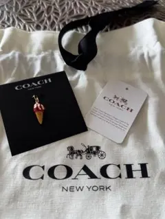 【レア•新品】COACH アイスクリーム　コーンチャーム マルチカラー