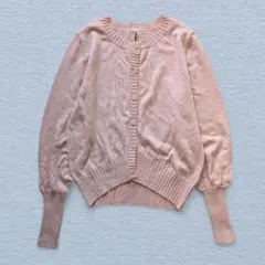 美品【ブラウンシアタープロダクツ】長袖 カーディガン リブ袖 羽織り ニット