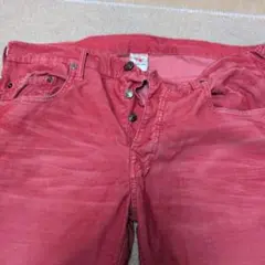 TRUE RELIGION 赤色デニムパンツ サイズ36