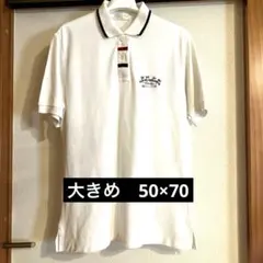 QUIMILI SPORTS ホワイトポロシャツ　大きめ