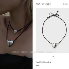 入手困難 新品 ANNIKA INEZ アニカイネズ ハートネックレス 正規品