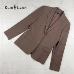 美品 Ralph RL Lauren テーラードジャケット 茶色 9*TB970