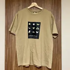 LOGOS ロゴスパーク 半袖Tシャツ ベージュ LL アウトドア メンズ
