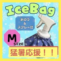 氷のう Mサイズ 1個 熱中症対策 猛暑応援 ダブル冷却 部活 試合 アウトドア
