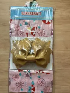 KISSBERRY 浴衣 125~135cm ピンク花柄