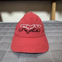 00s FOX レッド ベースボールキャップ OSFM トラッカーキャップ