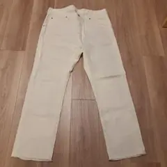 美品　Lee　リー　ホワイトデニム　Lサイズ