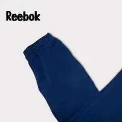 【M】USA古着 Reebok リーボック スウェット パンツ 刺繍ロゴ 紺