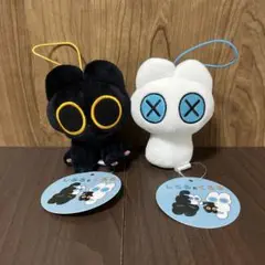 しろろとくろろ　マスコット　2点セット