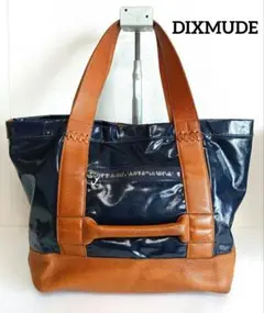 DIXMUDE エナメルレザートートバッグ　本革　大容量　肩掛け　ワンショルダー
