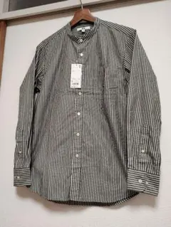タグ付き新品　メンズ　UNIQLO ブロードスタンドカラーシャツ S ストライプ