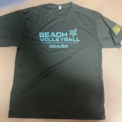 お台場ビーチバレー　Tシャツカーキ